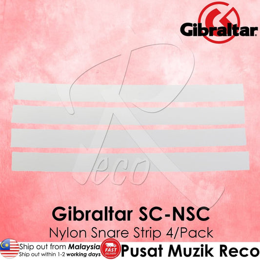 *Gibraltar SC-NSC Nylon Snare Strip 4 Pack - Reco Music Malaysia