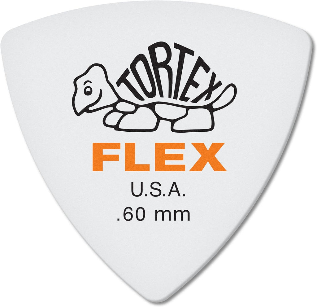 Jim Dunlop 456R060 0.60mm Tortex FLEX Triangle Guitar Pick (5-Pack) - Reco Music Malaysia