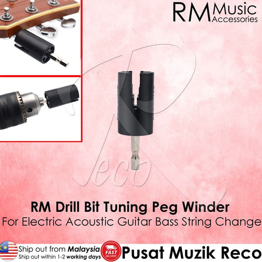 *RM Hexagonal Drill Bit Guitar Tuning Winder - Reco Music Malaysia