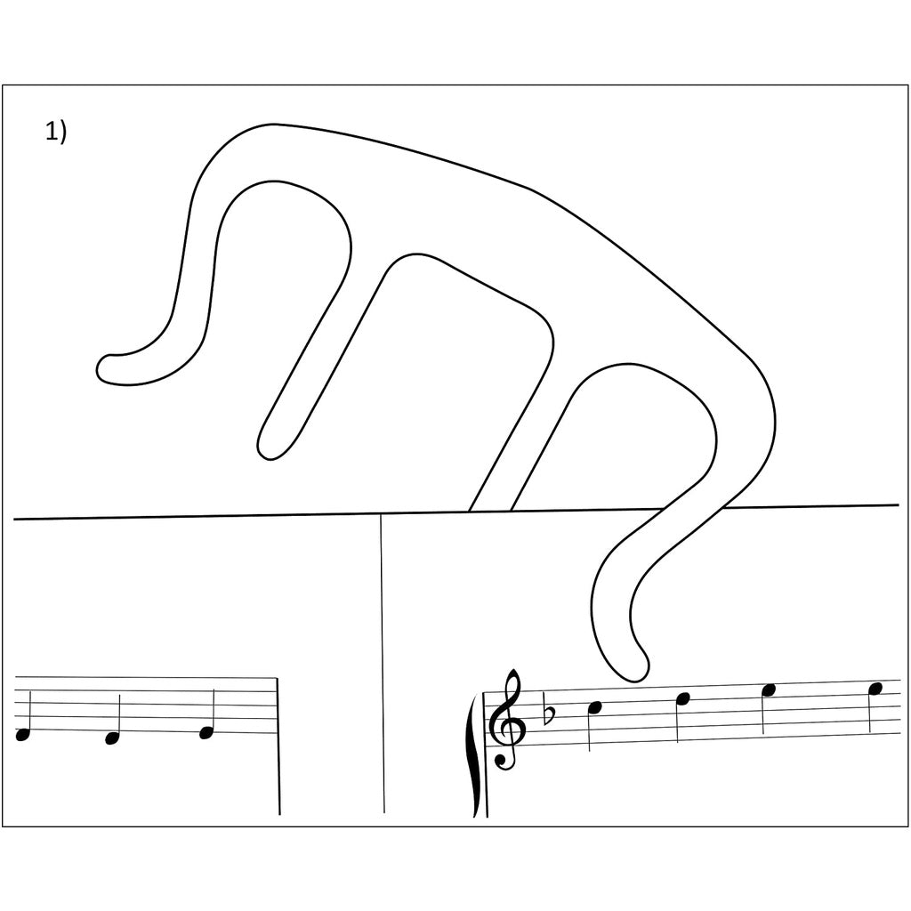 RM Metal Page Holder Clip Song Book Page Holder Clip Music Note Clip Music Book Clip - Reco Music Malaysia