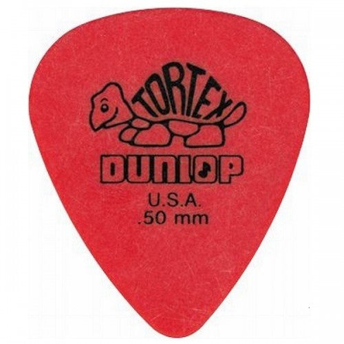 Jim Dunlop 418P.50 Tortex Standard 0.50mm Red Guitar Pick Pack (12pcs) - Reco Music Malaysia