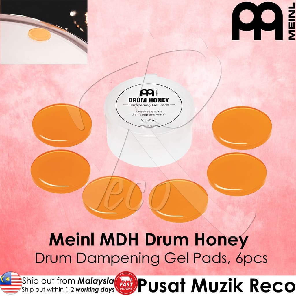 *Meinl Cymbals Meinl Drum Honey Dampening Gel Pads 6-Piece Pack - Reco Music Malaysia