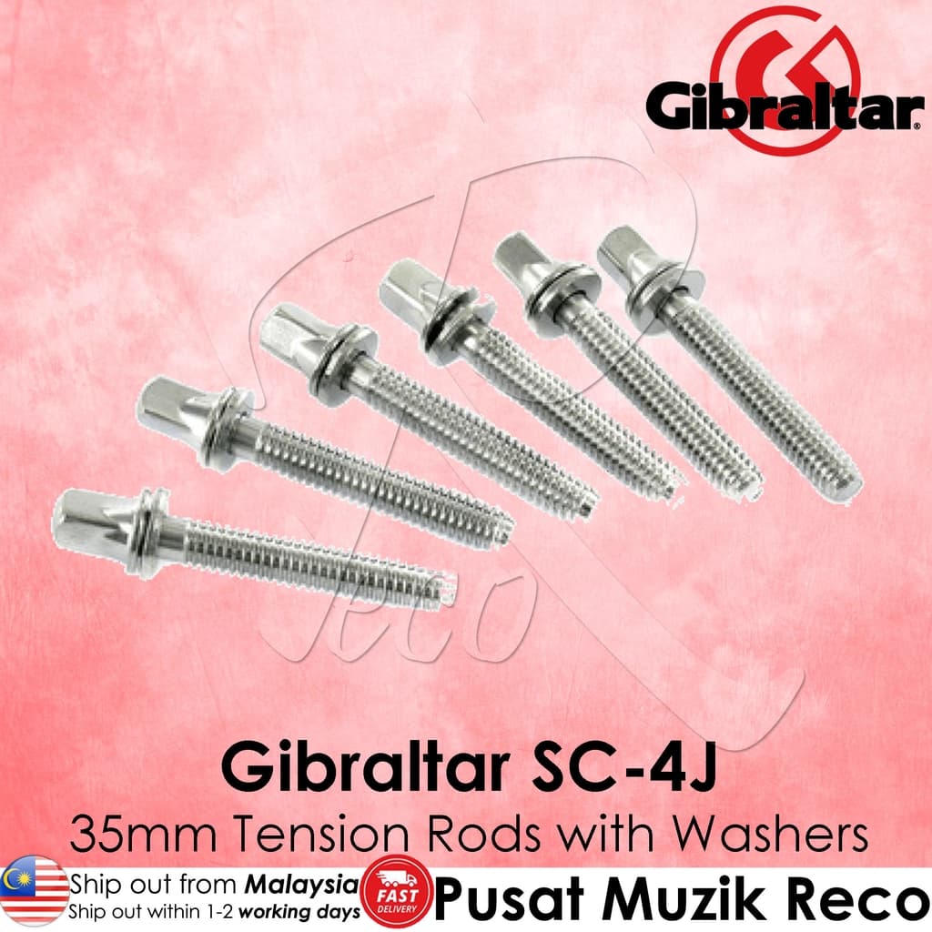 *Gibraltar SC-4J 1-3/8" 35mm Snare Drum Tension Rods - Reco Music Malaysia