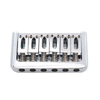 RM Electric Guitar Fixed Bridge Hardtail Guitar Bridge 76.5mm x 44.5mm, Chrome - Reco Music Malaysia