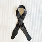 RM Basic Black Acoustic Electric Guitar Strap Seatbelt Material - Reco Music Malaysia