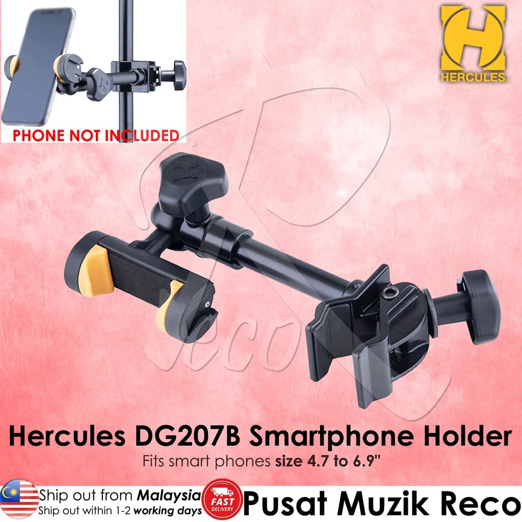 *Hercules DG207B Adaptive Smartphone Holder - Reco Music Malaysia