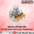 CTS No-Load 500K Tone Potentiometer with Allparts branding on a pink background