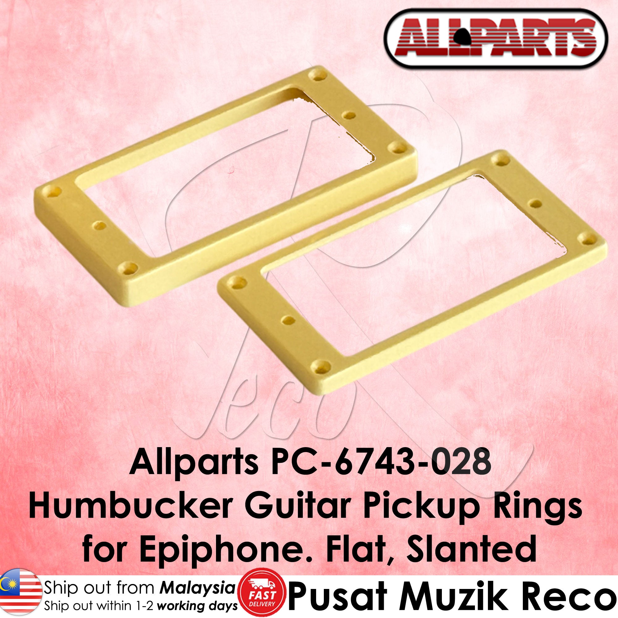 Allparts PC-6743 Humbucker Pickup Ring Set For Epiphone - Reco Music Malaysia