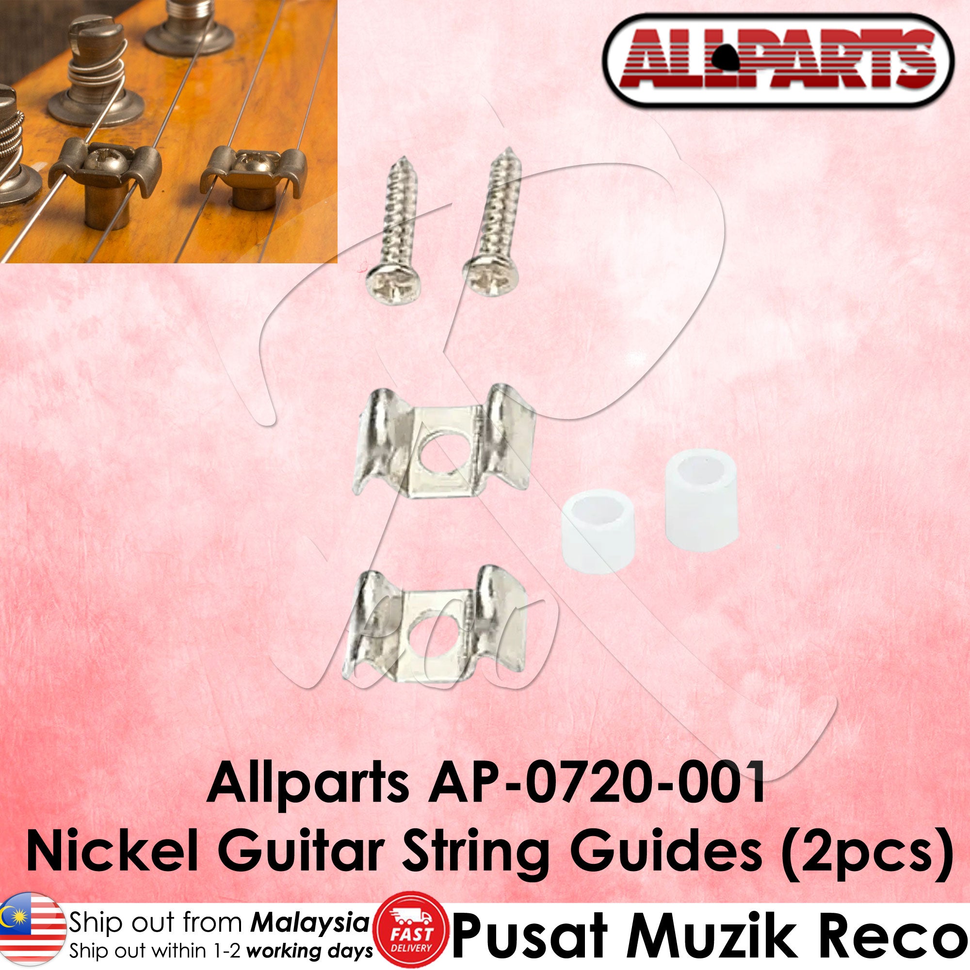 Allparts AP-0720 String Tree / String Guide for Electric Guitar