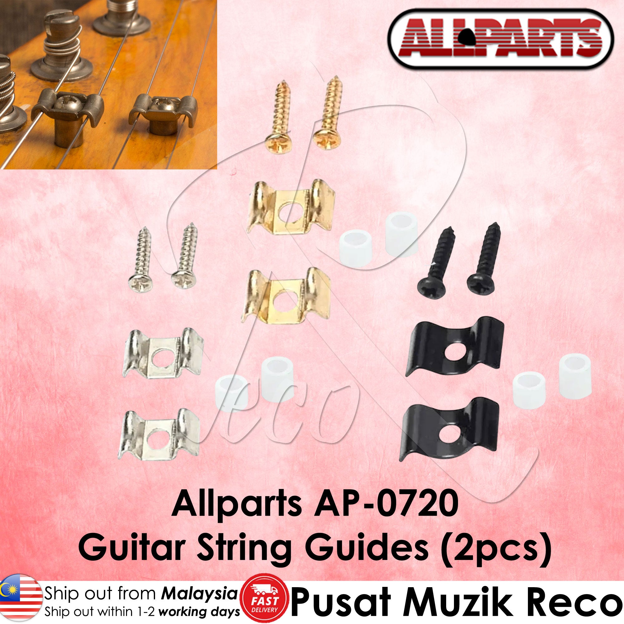 Allparts AP-0720 String Tree / String Guide for Electric Guitar