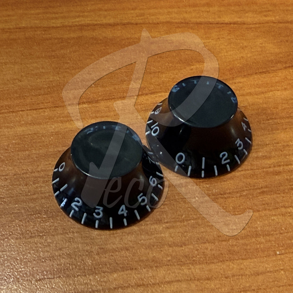 Allparts PK-0144-027 Blue Tint Bell Knob, 24-Spline CTS Fit, Set of 2