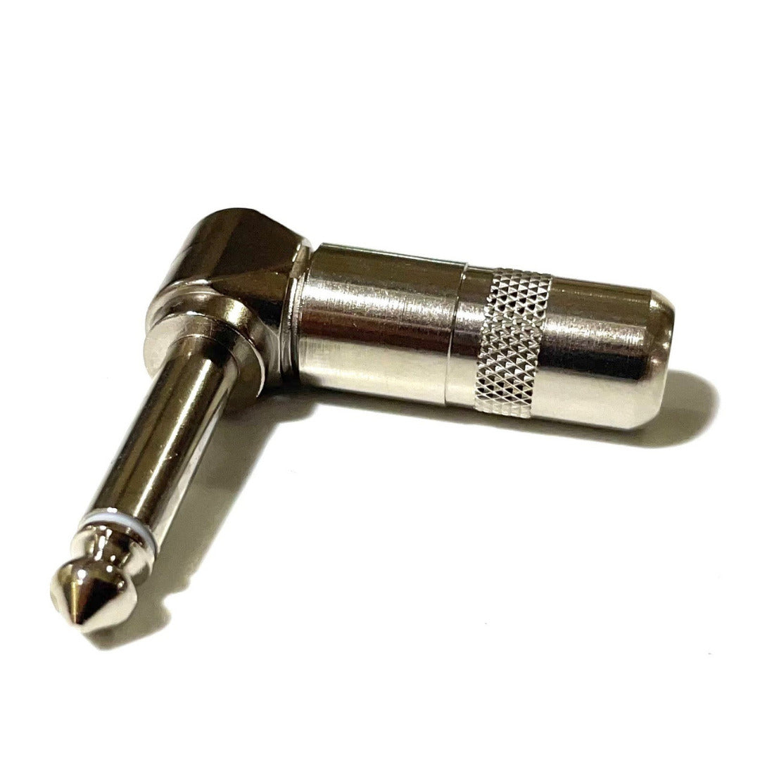 Allparts EP-0289-010 Right Angle Switchcraft® 1/4 Mono Male Cable Mount Plug Connector for Guitar Bass Cable Repair