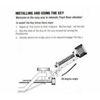 Allparts LT-0868-000 The Key Intonation Tool Floyd Rose Electric Guitar Tools - Reco Music Malaysia