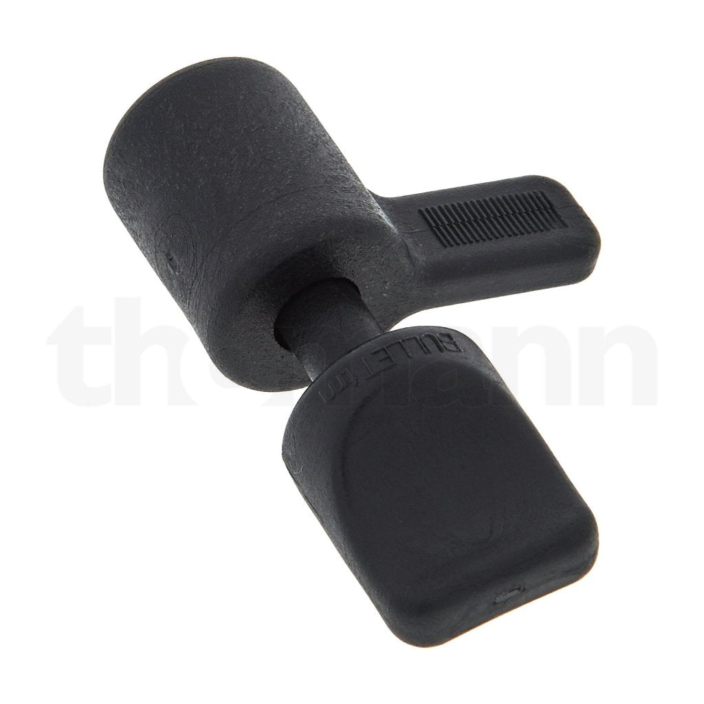 A black plastic tension adjuster screw head with a textured cylindrical body and a flat rectangular adjustment tab, shown on a white background with a faint watermark.
