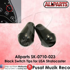*Allparts SK-0710-023 Switch Tips For USA Stratocaster, Black - Reco Music Malaysia