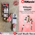 *DiMarzio DD2247 Polyphia Floral Muse White Standard Strap - Reco Music Malaysia