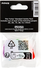 Jim Dunlop PVP418 Tortex Standard Guitar Pick Variety Pack (12pcs) - Reco Music Malaysia