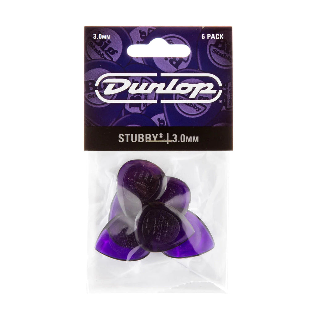 Jim Dunlop 474P300 Stubby Jazz 3.0mm Guitar Picks Player Pack - Reco Music Malaysia