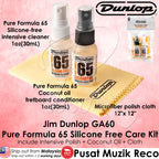 Dunlop GA60 Pure Formula 65 Silicone Free Care Kit Guitar Polish Intensive Cleaner Coconut Oil Fretboard Conditioner - Reco Music Malaysia