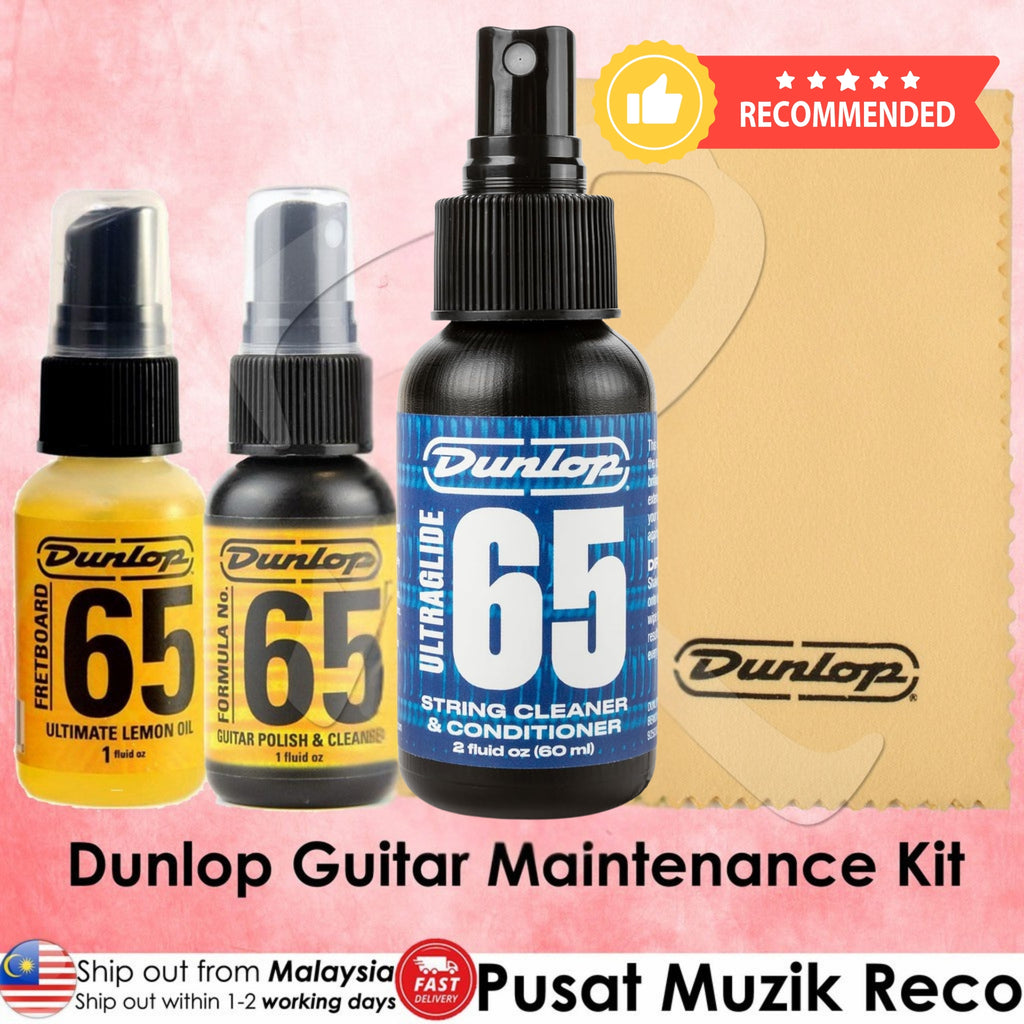 Jim Dunlop 6500 System 65 Guitar Maintenance Kit with Polish Cloth