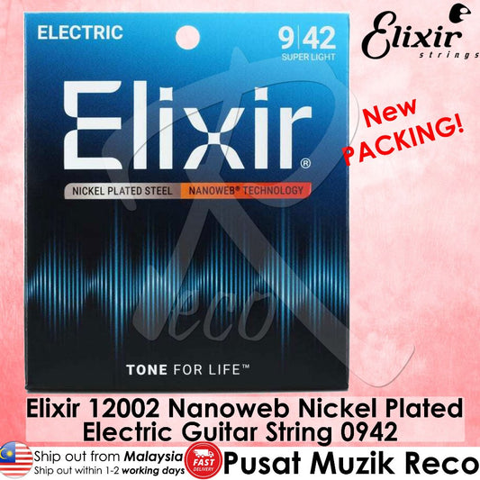 Elixir 12002 Nanoweb Coated Electric Guitar String 0942
