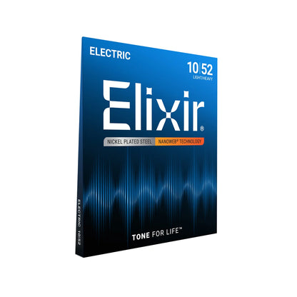 Elixir 12077 Nanoweb Coated Nickel Plated Electric Guitar String 1052