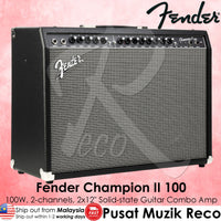 Fender Champion II 100 Electric Guitar Combo Amplifier – 100W 2x12"
