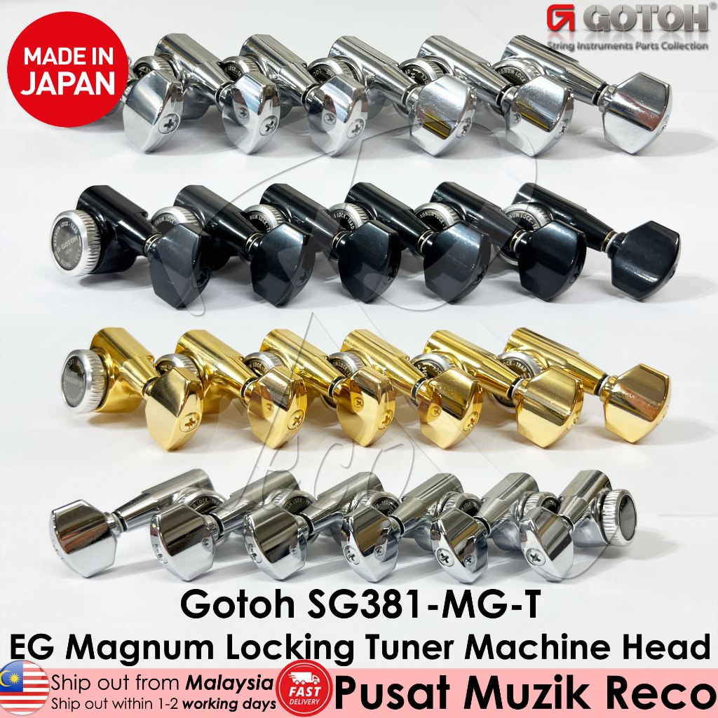 Gotoh SG381-MGT-07 Magnum Locking Tuners, 6-in-Line