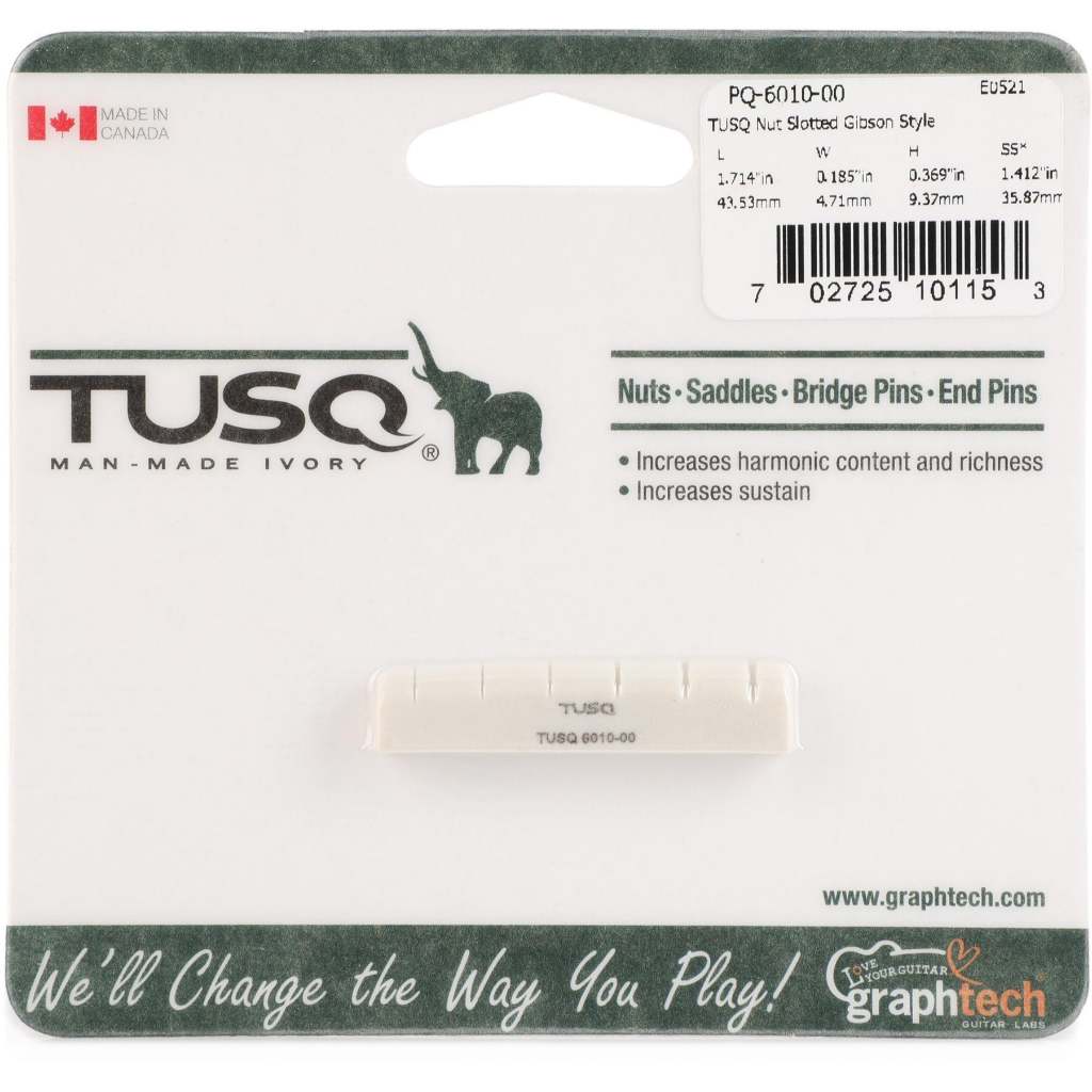 Graph Tech PQ-6010-00 TUSQ Slotted Gibson-Style Jumbo Electric Guitar Nut