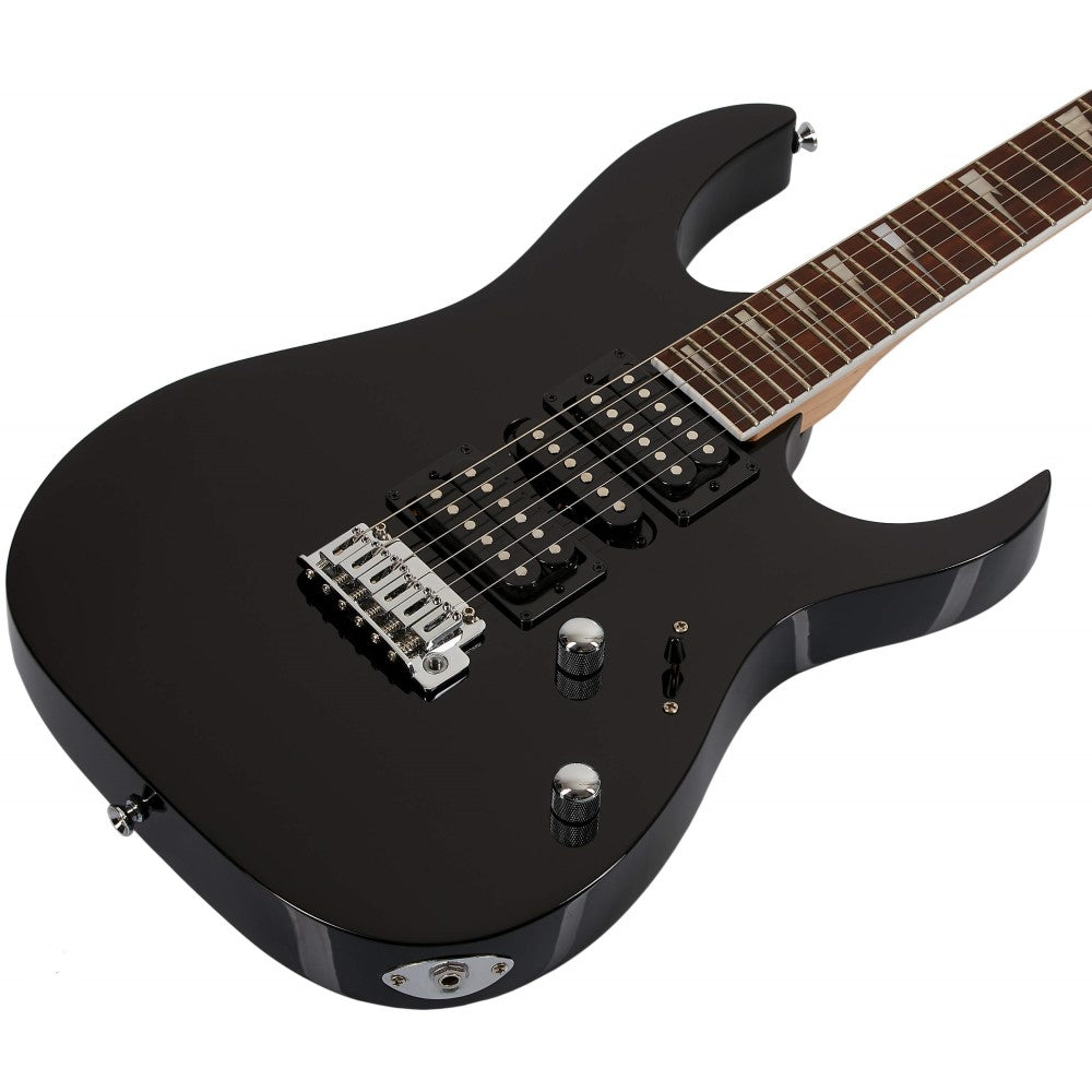 Ibanez GIO GRG170DX BKN Solid Body 24 Frets Electric Guitar, Black Night - Reco Music Malaysia