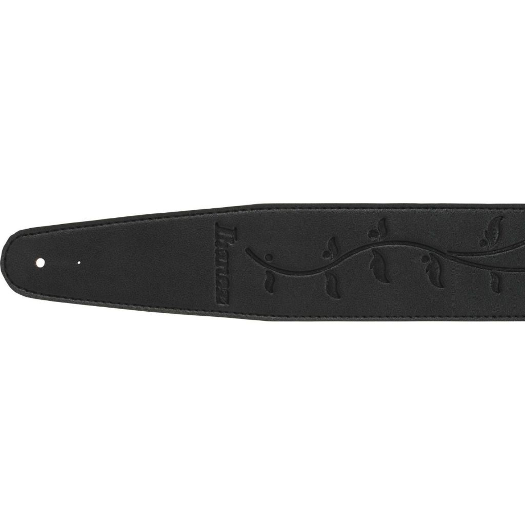 Ibanez GSTL60-BK Synthetic Leather Strap, Black - Reco Music Malaysia