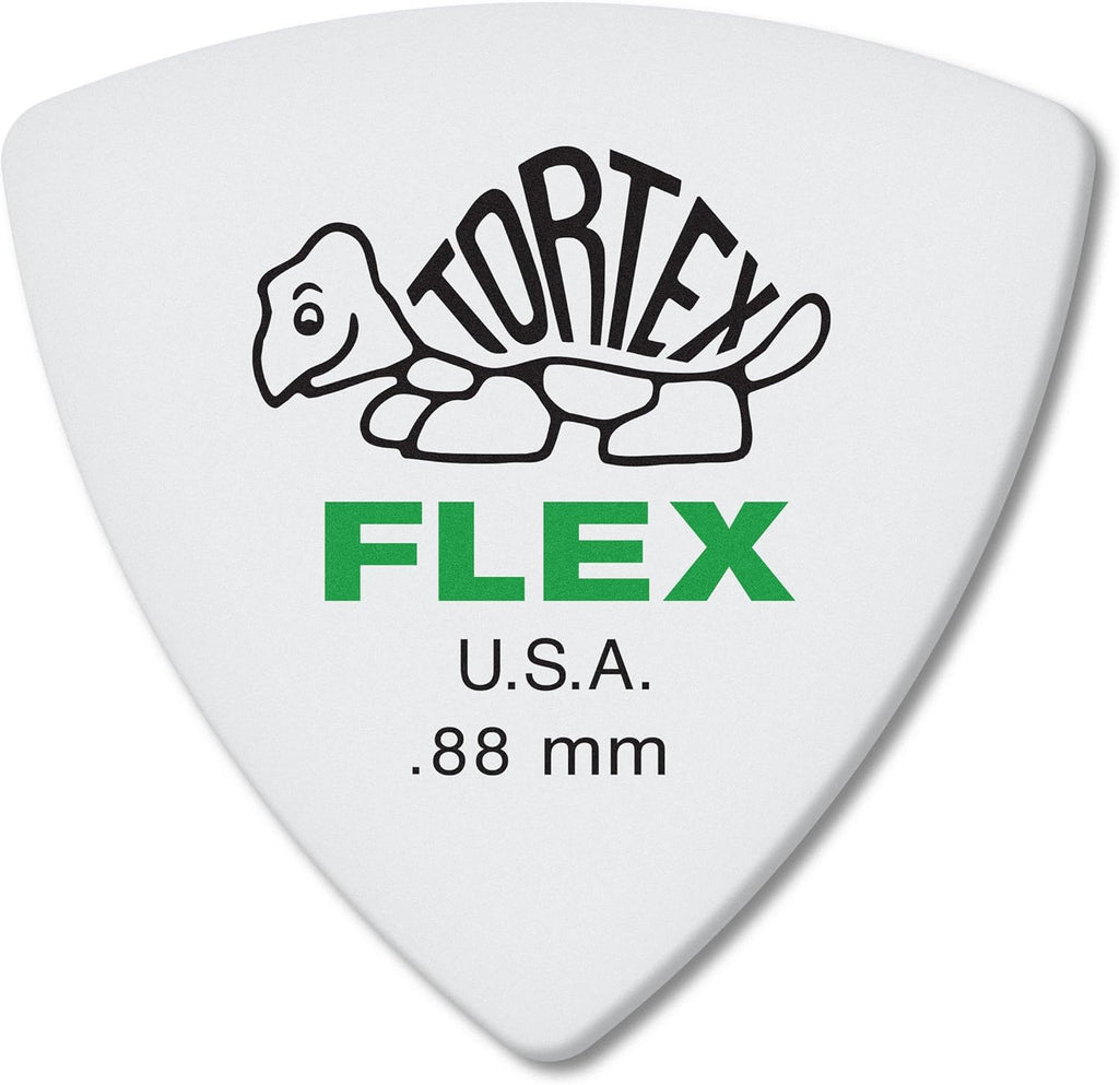Jim Dunlop 456R088 0.88mm Tortex FLEX Triangle Guitar Pick (5-Pack) - Reco Music Malaysia