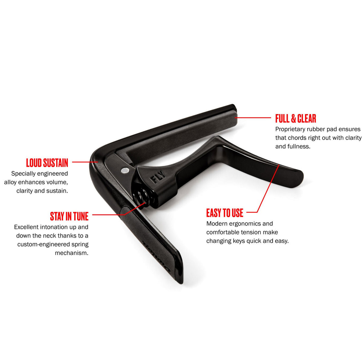 Jim Dunlop 63C Trigger Fly Quick Change Capo Acoustic Electric Guitar Capo