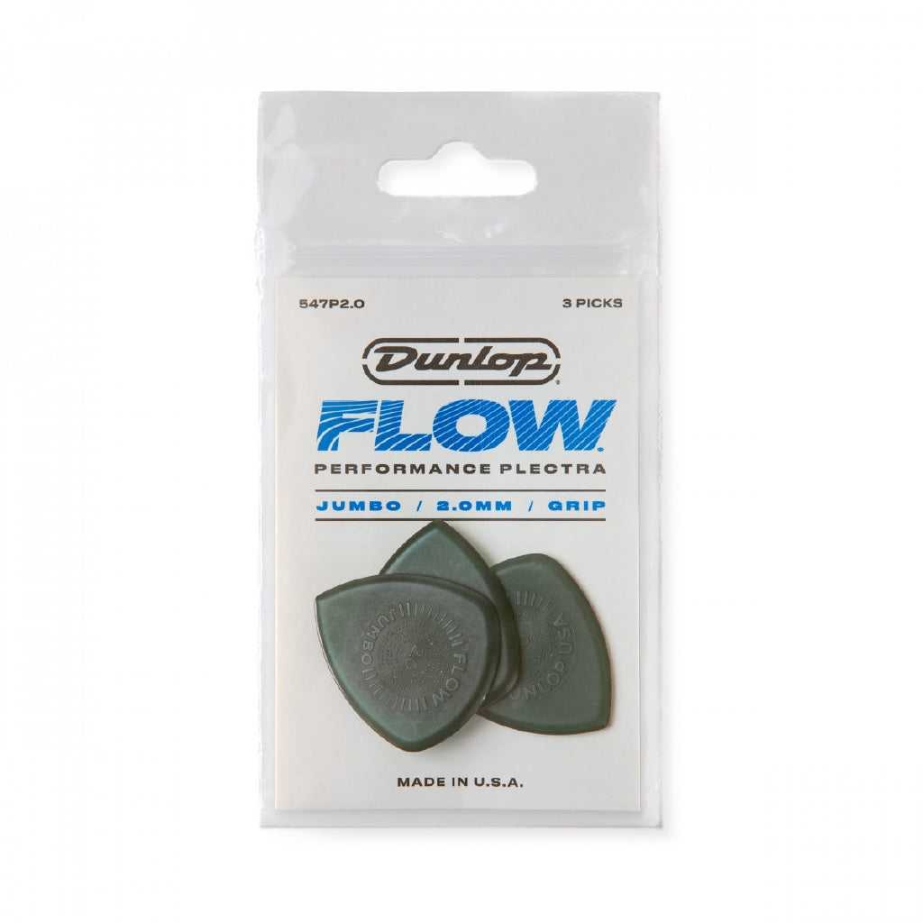 Jim Flow Jumbo Grip Guitar Pick 2.00mm 3-Pack