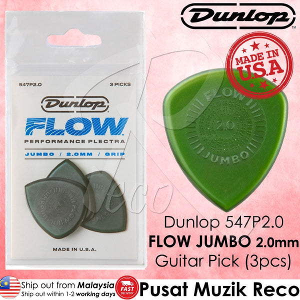 Jim Flow Jumbo Grip Guitar Pick 2.00mm 3-Pack