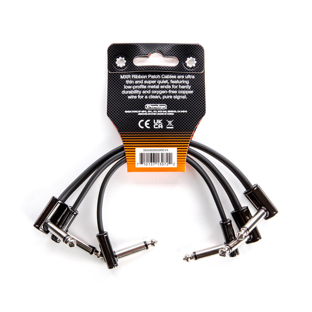 Jim Dunlop MXR 3PDCPR06 6in FLAT RIBBON Guitar Effect Patch Cable Pack of 3pcs - Reco Music Malaysia