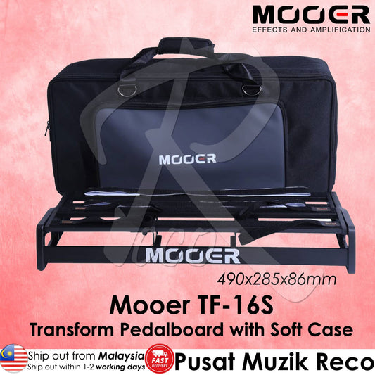 *Mooer TF-16S Transform Pedalboard with Soft Case - Reco Music Malaysia