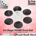 On Stage DG600 Drum Gels Dampening Gel Pads Pack with Container Drum MoonGel Moon Gel Damper Pad - Reco Music Malaysia