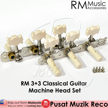 RM Classical Guitar Machine Head SET 3+3 Nylon String Guitar Tuner Peg