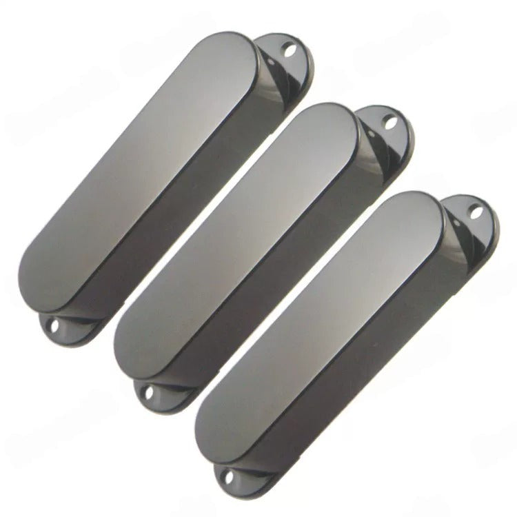 RM No-Hole Single Coil Pickup Covers Set for ST Stratocaster Style Electric Guitar Plastic Casing