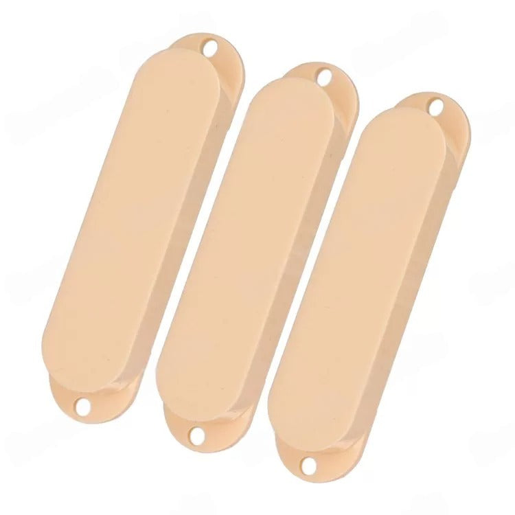RM No-Hole Single Coil Pickup Covers Set for ST Stratocaster Style Electric Guitar Plastic Casing
