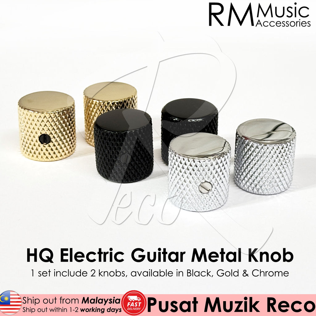 RM LL1913 HQ Electric Guitar Metal Knob Volume Tone Control Knob