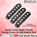 RM Electric Guitar SSS Plastic Pickup Cover For USA Mexico Strat 3x52.5mm