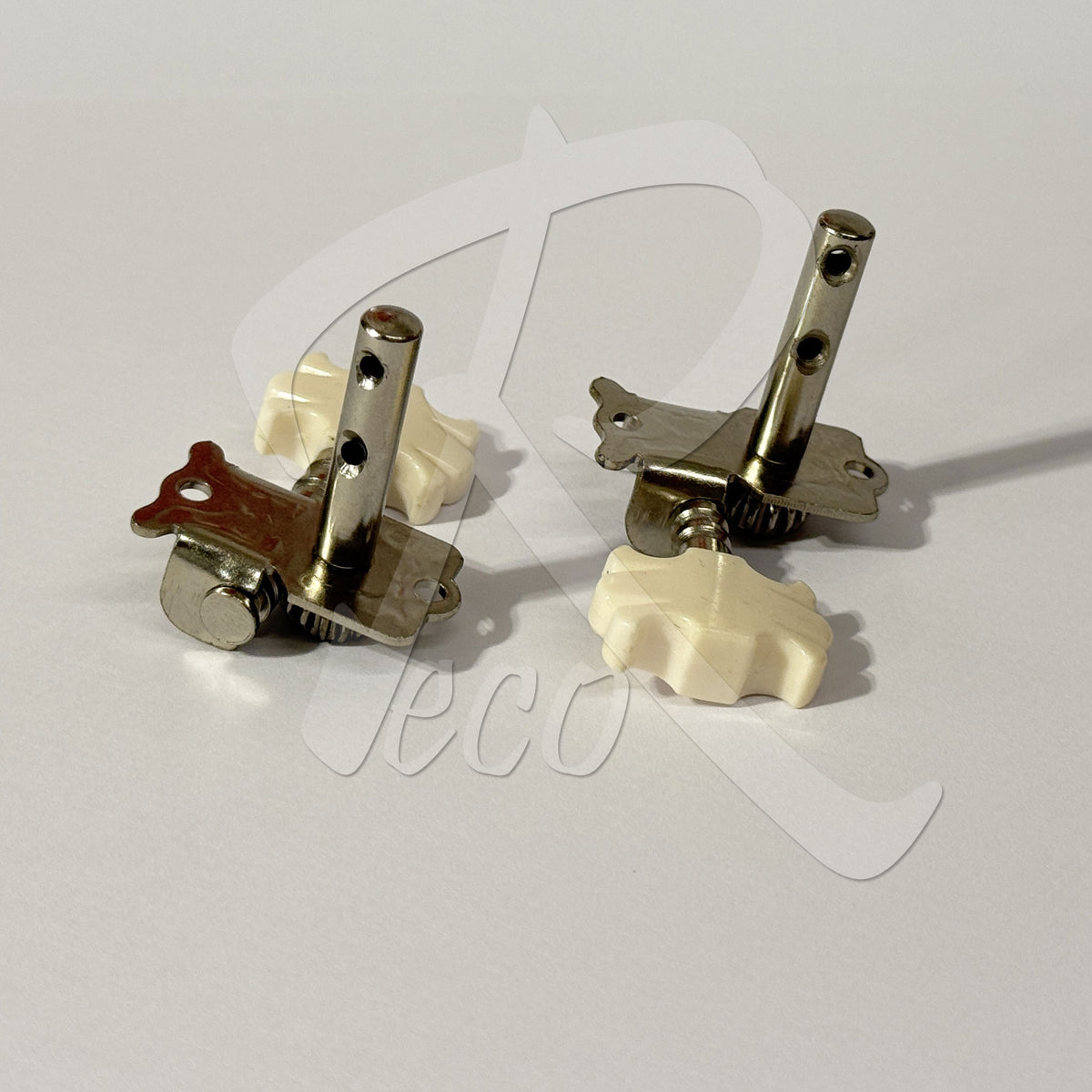 RM RKA48 Kapok Guitar Machine Head Tuning Pegs Set 3L3R 6pcs Cream Button with Screws