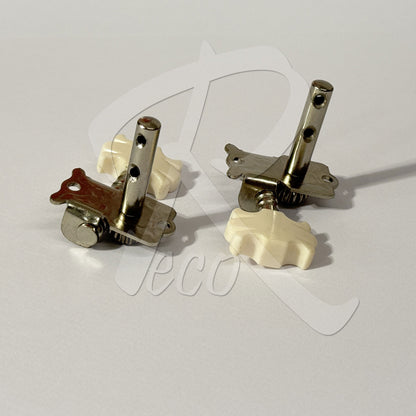 RM RKA48 Kapok Guitar Machine Head Tuning Pegs Set 3L3R 6pcs Cream Button with Screws
