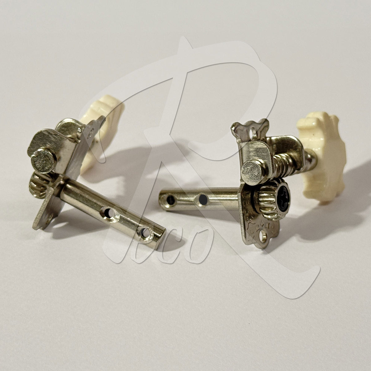 RM RKA48 Kapok Guitar Machine Head Tuning Pegs Set 3L3R 6pcs Cream Button with Screws