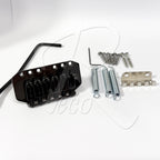 RM RT1499 IB Electric Guitar Tremolo Bridge System Set Chrome / Black - Reco Music Malaysia