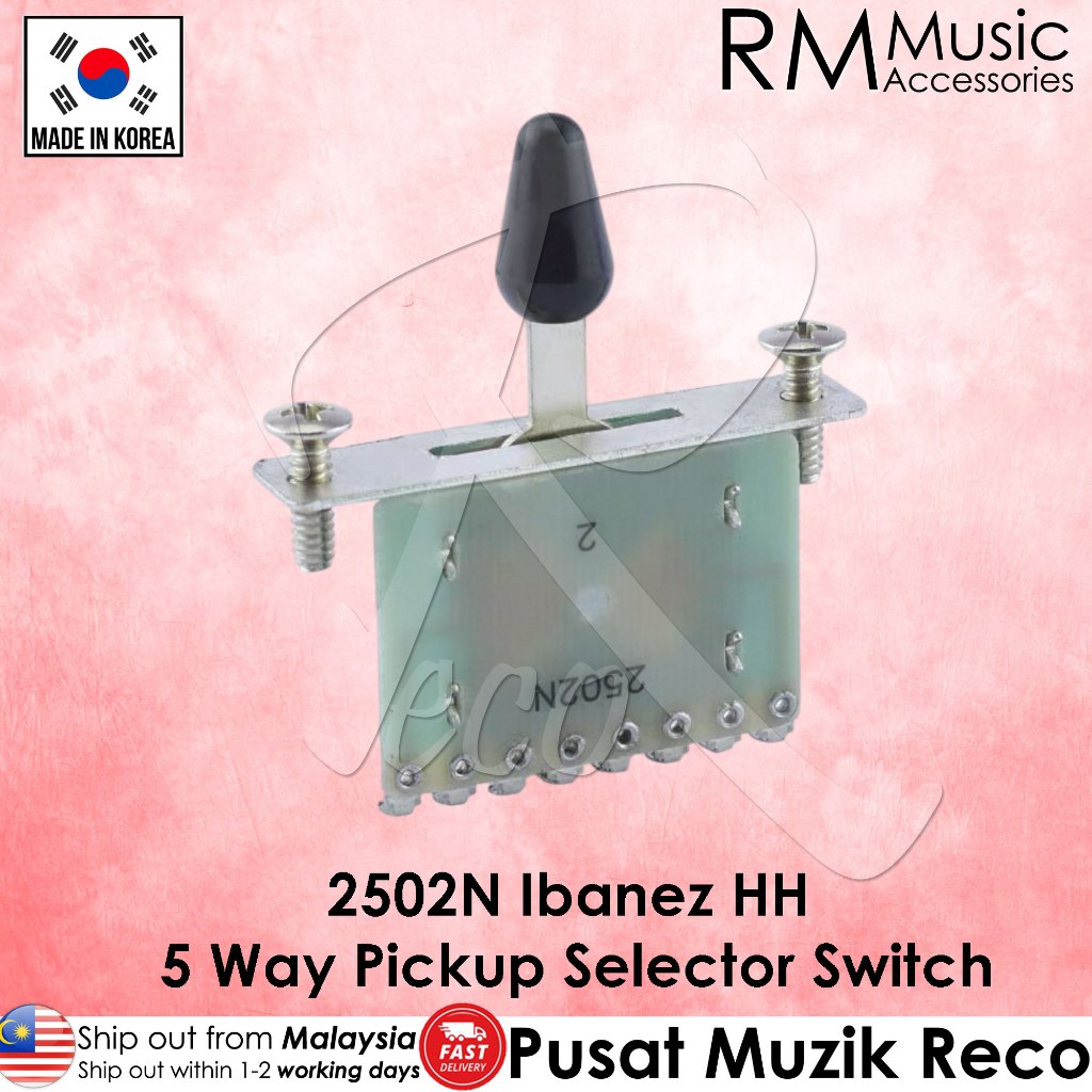 RM 2502N Ibanez Style HH 5-Way Pickup Selector Switch