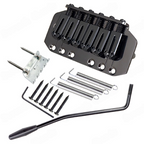 RM RT1499 IB Electric Guitar Tremolo Bridge System Set Chrome / Black - Reco Music Malaysia