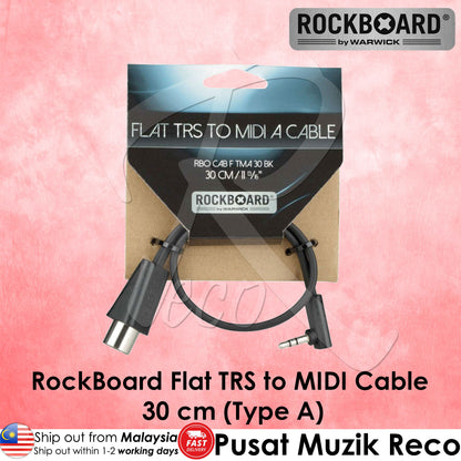 RockBoard Flat TRS to MIDI Cable 30cm (Type A / Type B)